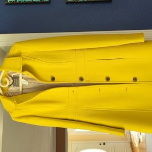 J Crew yellow coat